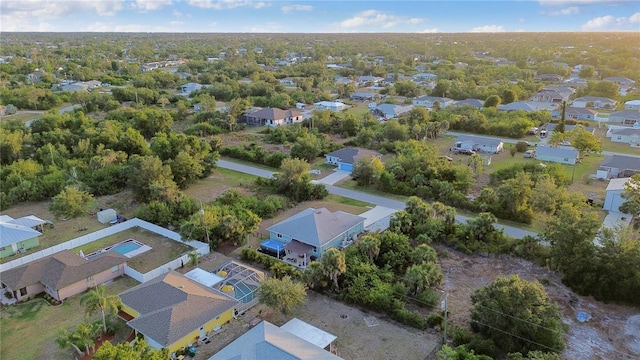 bird's eye view featuring a residential view