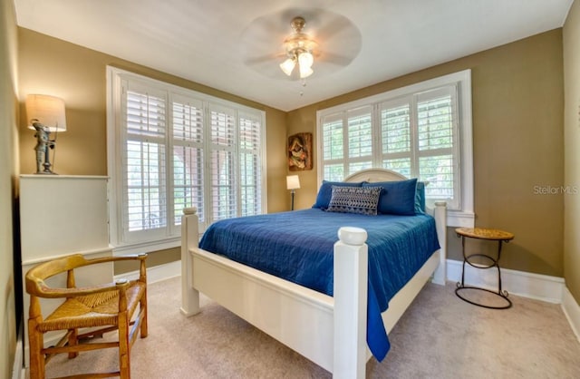 2002 Central Ave, Sarasota, FL 34234 - bedroom featuring carpet and a ceiling fan