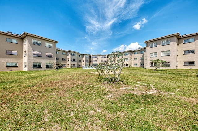 surrounding community featuring a lawn and a residential view