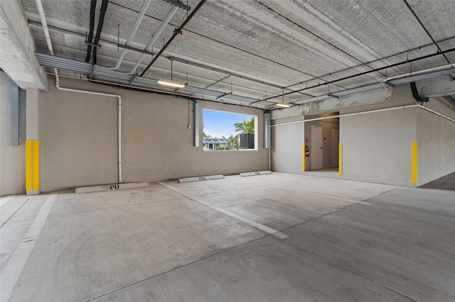 view of parking deck