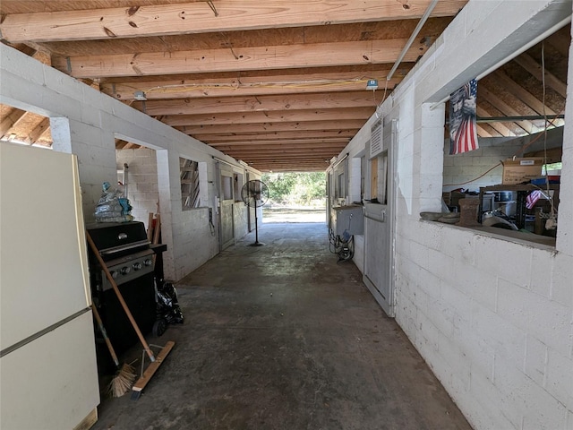 view of horse barn