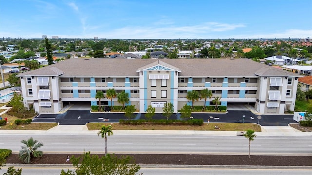 aerial perspective of suburban area