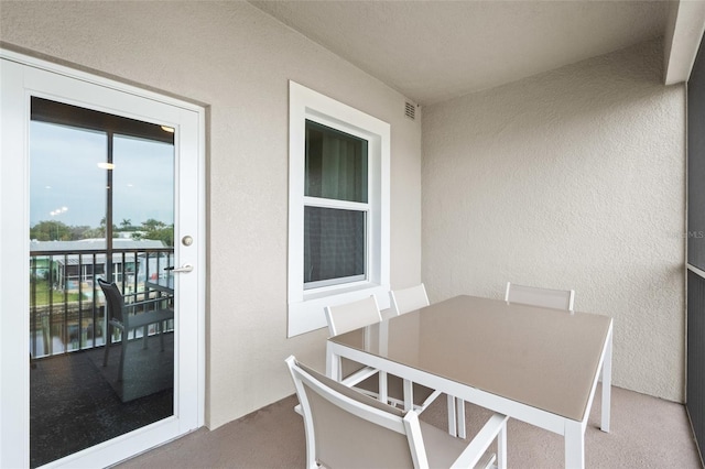 view of balcony