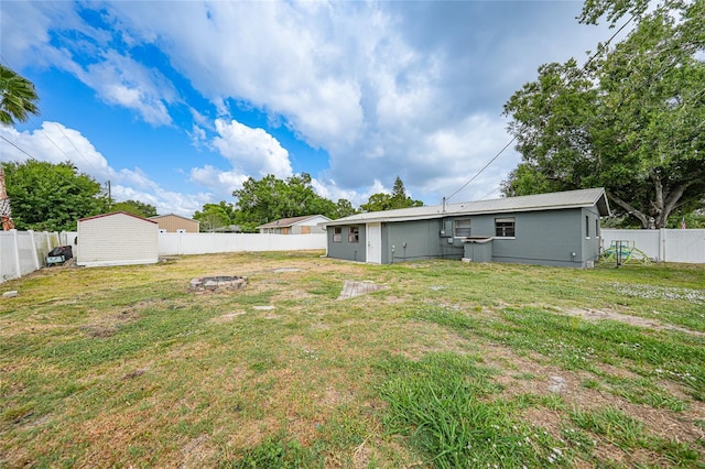 1741 NE Trisha Dr, Arcadia, FL 34266 - view of yard featuring a fire pit
