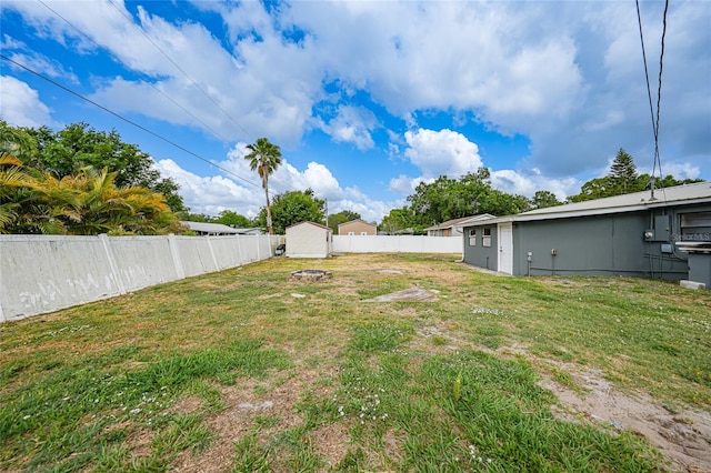 1741 NE Trisha Dr, Arcadia, FL 34266 - view of yard featuring a storage shed
