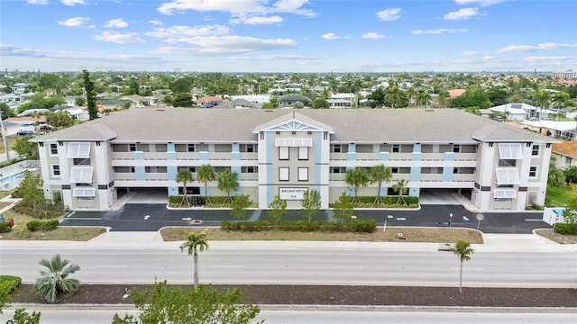 aerial perspective of suburban area