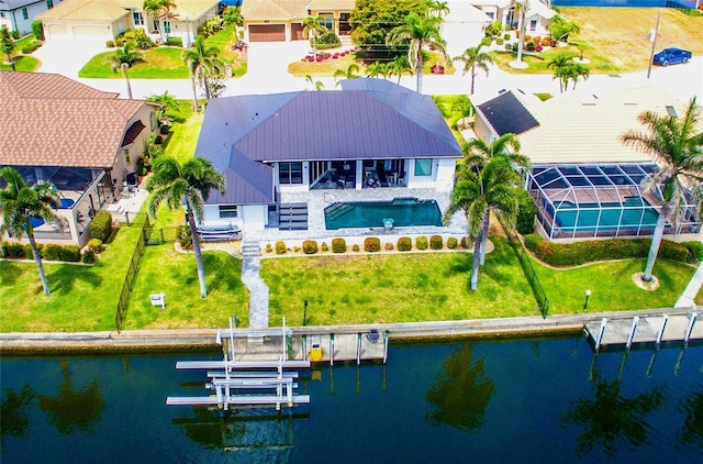 3520 Caya Largo Ct, Punta Gorda, FL 33950 - aerial perspective of suburban area with a nearby body of water