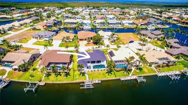 3520 Caya Largo Ct, Punta Gorda, FL 33950 - drone / aerial view with a water view and a residential view
