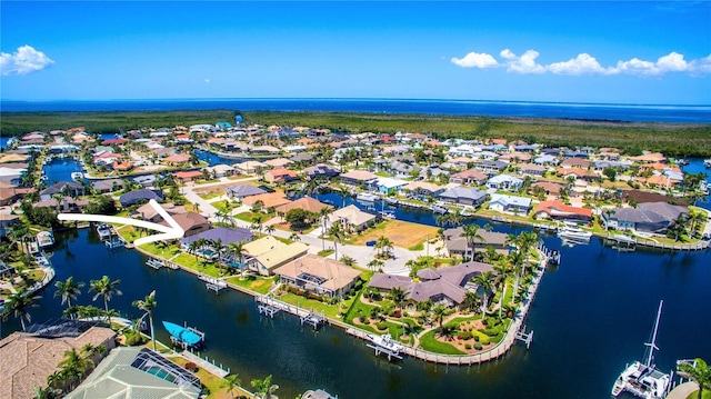 3520 Caya Largo Ct, Punta Gorda, FL 33950 - birds eye view of property with a water view and a residential view