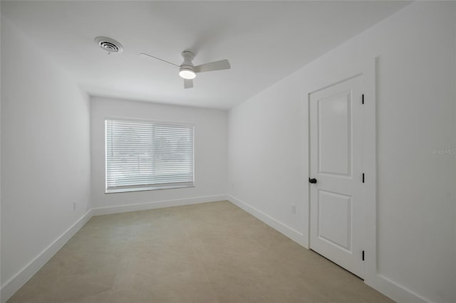 27385 Voyageur Dr, Punta Gorda, FL 33983 - empty room with a ceiling fan and baseboards