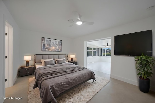 27385 Voyageur Dr, Punta Gorda, FL 33983 - bedroom with baseboards and ceiling fan