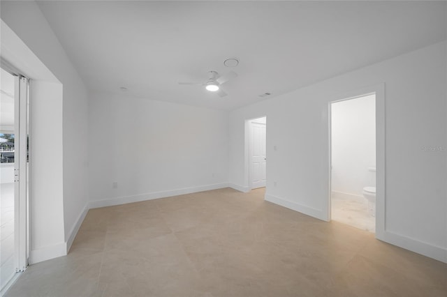 27385 Voyageur Dr, Punta Gorda, FL 33983 - spare room featuring a ceiling fan and baseboards