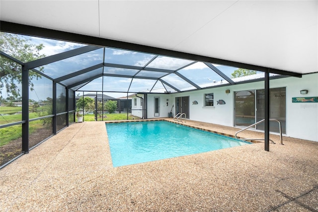 261 Caddy Rd, Rotonda West, FL 33947 - outdoor pool featuring a patio and a lanai