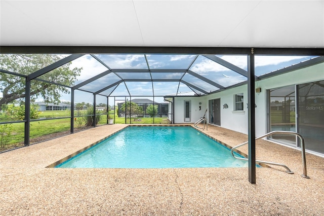 261 Caddy Rd, Rotonda West, FL 33947 - outdoor pool with a patio area and a lanai