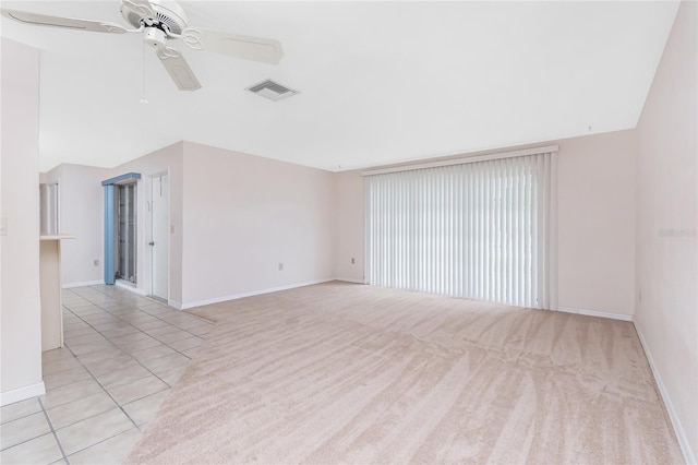 261 Caddy Rd, Rotonda West, FL 33947 - spare room with ceiling fan and light colored carpet