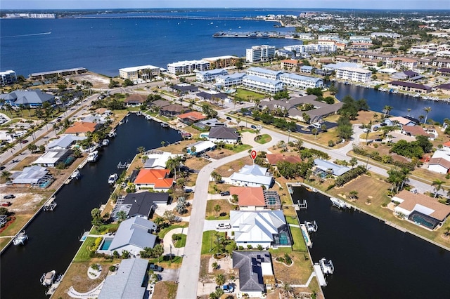 1711 Boca Raton Ct, Punta Gorda, FL 33950 - bird's eye view with a water view and a residential view