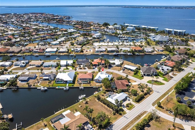 1711 Boca Raton Ct, Punta Gorda, FL 33950 - aerial view featuring a water view and a residential view