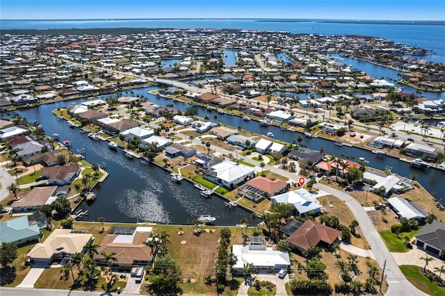 1711 Boca Raton Ct, Punta Gorda, FL 33950 - birds eye view of property with a water view and a residential view
