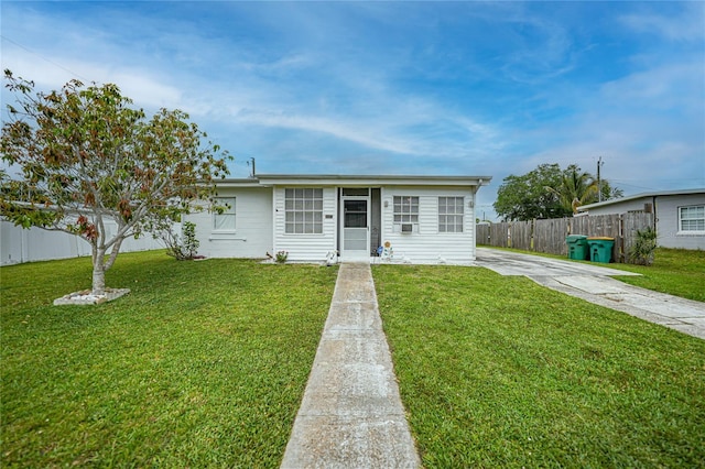 2321 Dallas St, Port Charlotte, FL 33952 - view of front of house with fence and a front yard