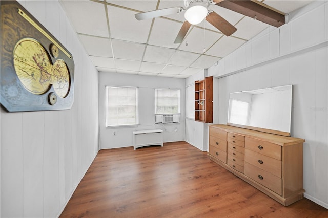 2321 Dallas St, Port Charlotte, FL 33952 - unfurnished bedroom with light wood-type flooring, a ceiling fan, and cooling unit