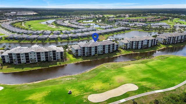 14061 Heritage Landing Blvd Unit 445, Punta Gorda, FL 33955 - bird's eye view with a water view and view of golf course