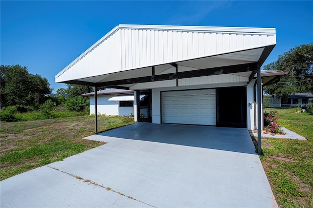 2113 Barksdale St, Port Charlotte, FL 33948 - view of front of property featuring a front yard and a garage