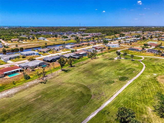 aerial view featuring a residential view