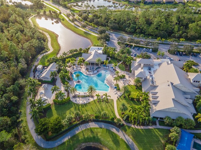 6763 Winding Cypress Dr, Naples, FL 34114 - drone / aerial view with a water view