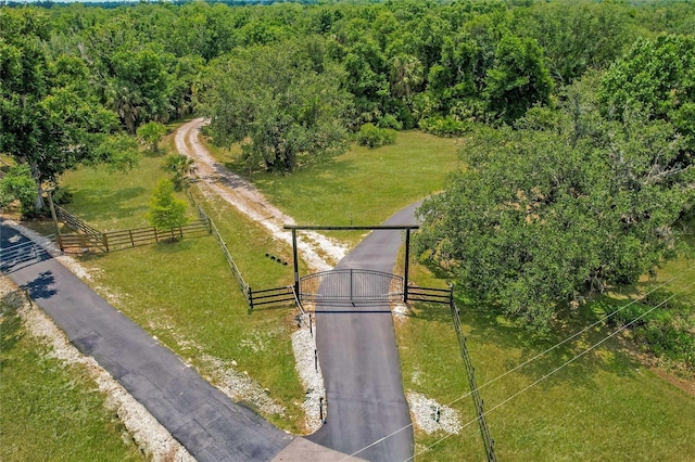 aerial view with a view of trees
