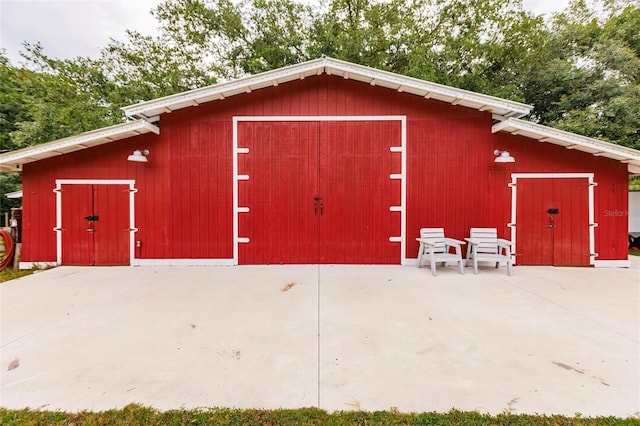 view of outbuilding with an outdoor structure