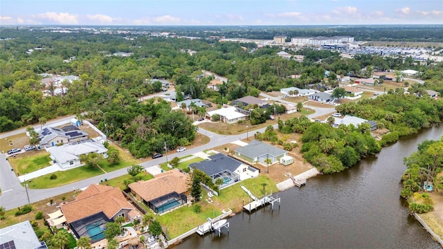 474 Lomond Dr, Port Charlotte, FL 33953 - aerial overview of property's location with nearby suburban area and a large body of water