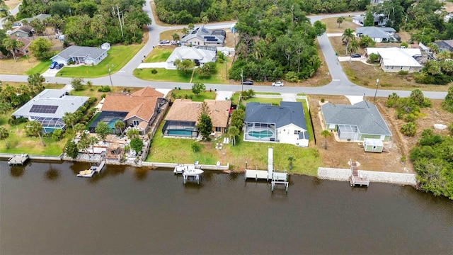 474 Lomond Dr, Port Charlotte, FL 33953 - aerial perspective of suburban area featuring a large body of water