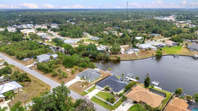 474 Lomond Dr, Port Charlotte, FL 33953 - aerial perspective of suburban area featuring a nearby body of water