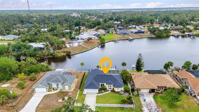 474 Lomond Dr, Port Charlotte, FL 33953 - aerial view of residential area featuring a nearby body of water