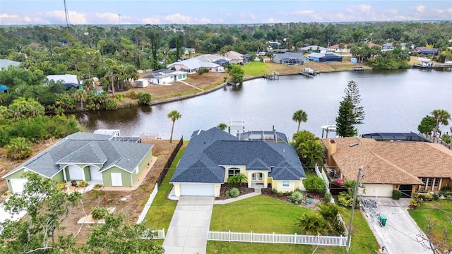 474 Lomond Dr, Port Charlotte, FL 33953 - aerial view of residential area featuring a large body of water