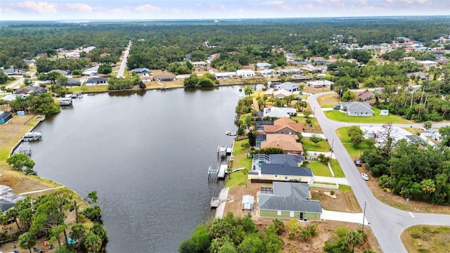 474 Lomond Dr, Port Charlotte, FL 33953 - aerial view of property's location featuring a nearby body of water and nearby suburban area