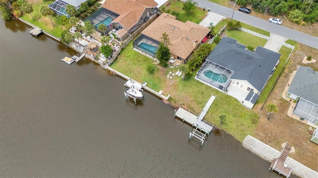 474 Lomond Dr, Port Charlotte, FL 33953 - aerial view of property and surrounding area featuring a large body of water