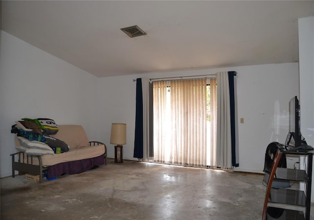 21161 Knollwood Ave, Port Charlotte, FL 33952 - living area with concrete flooring
