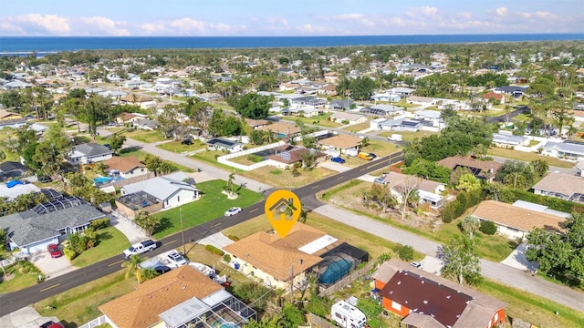 drone / aerial view featuring a residential view