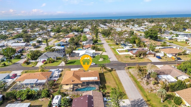 birds eye view of property featuring a residential view
