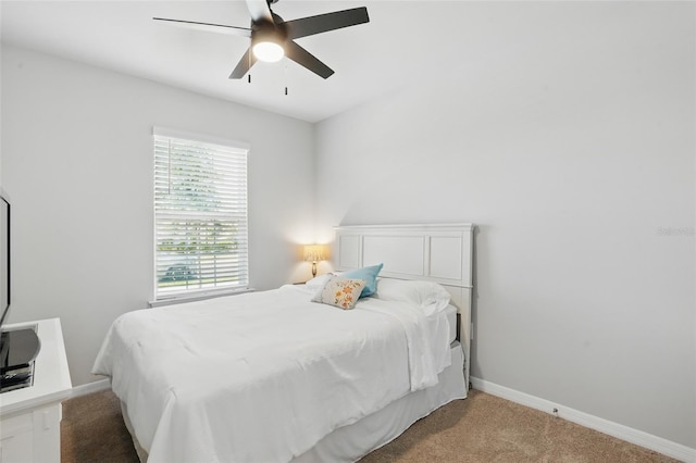 16079 Bandermill Dr, Port Charlotte, FL 33953 - bedroom featuring carpet flooring, baseboards, and a ceiling fan