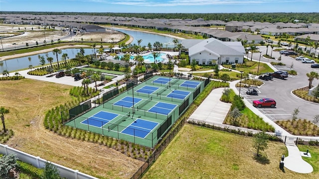 16079 Bandermill Dr, Port Charlotte, FL 33953 - aerial perspective of suburban area featuring a large body of water and a pool area