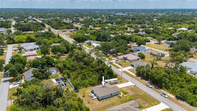 aerial view of residential area