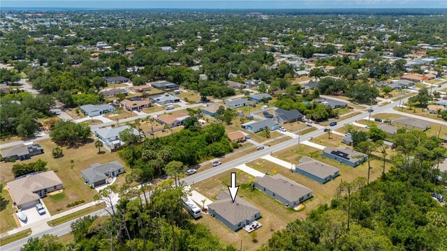 aerial perspective of suburban area