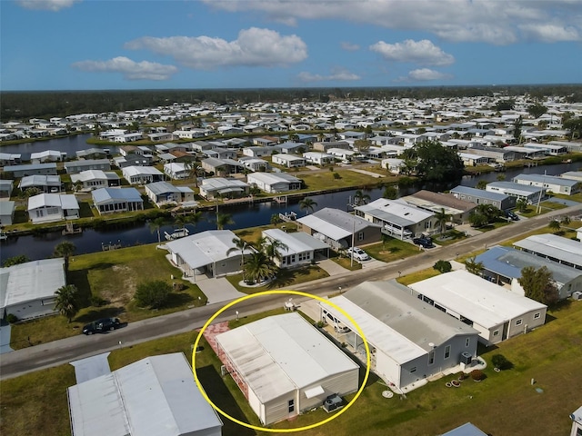 643 Blackburn Blvd, North Port, FL 34287 - aerial view of residential area featuring a large body of water