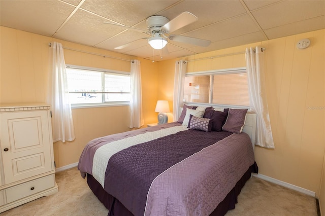 643 Blackburn Blvd, North Port, FL 34287 - bedroom with carpet, baseboards, and a ceiling fan