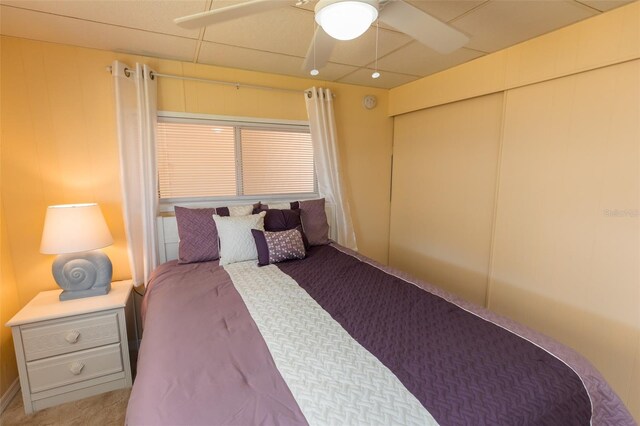 643 Blackburn Blvd, North Port, FL 34287 - bedroom featuring ceiling fan and light colored carpet