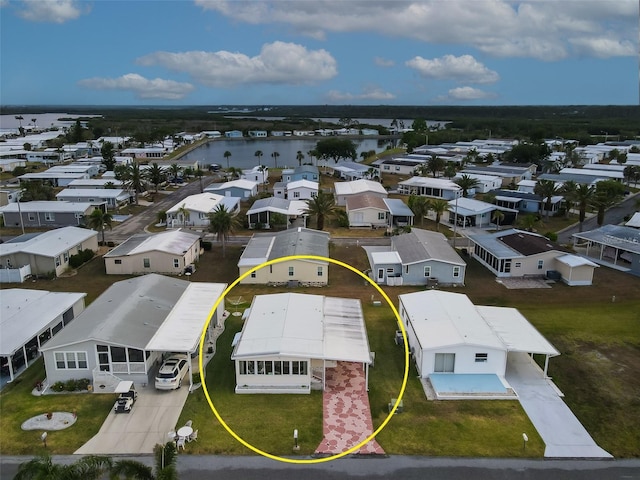 643 Blackburn Blvd, North Port, FL 34287 - aerial perspective of suburban area with a large body of water
