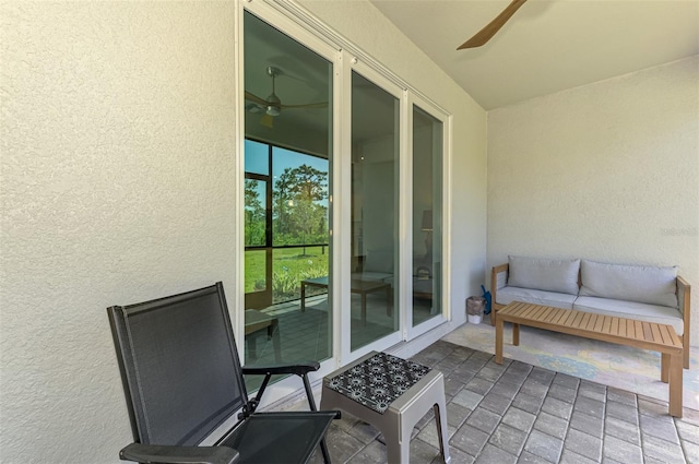 10995 Pinot Dr, Venice, FL 34293 - exterior space with a ceiling fan