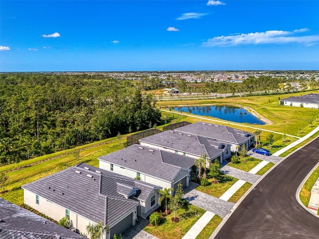 10995 Pinot Dr, Venice, FL 34293 - birds eye view of property featuring a water view